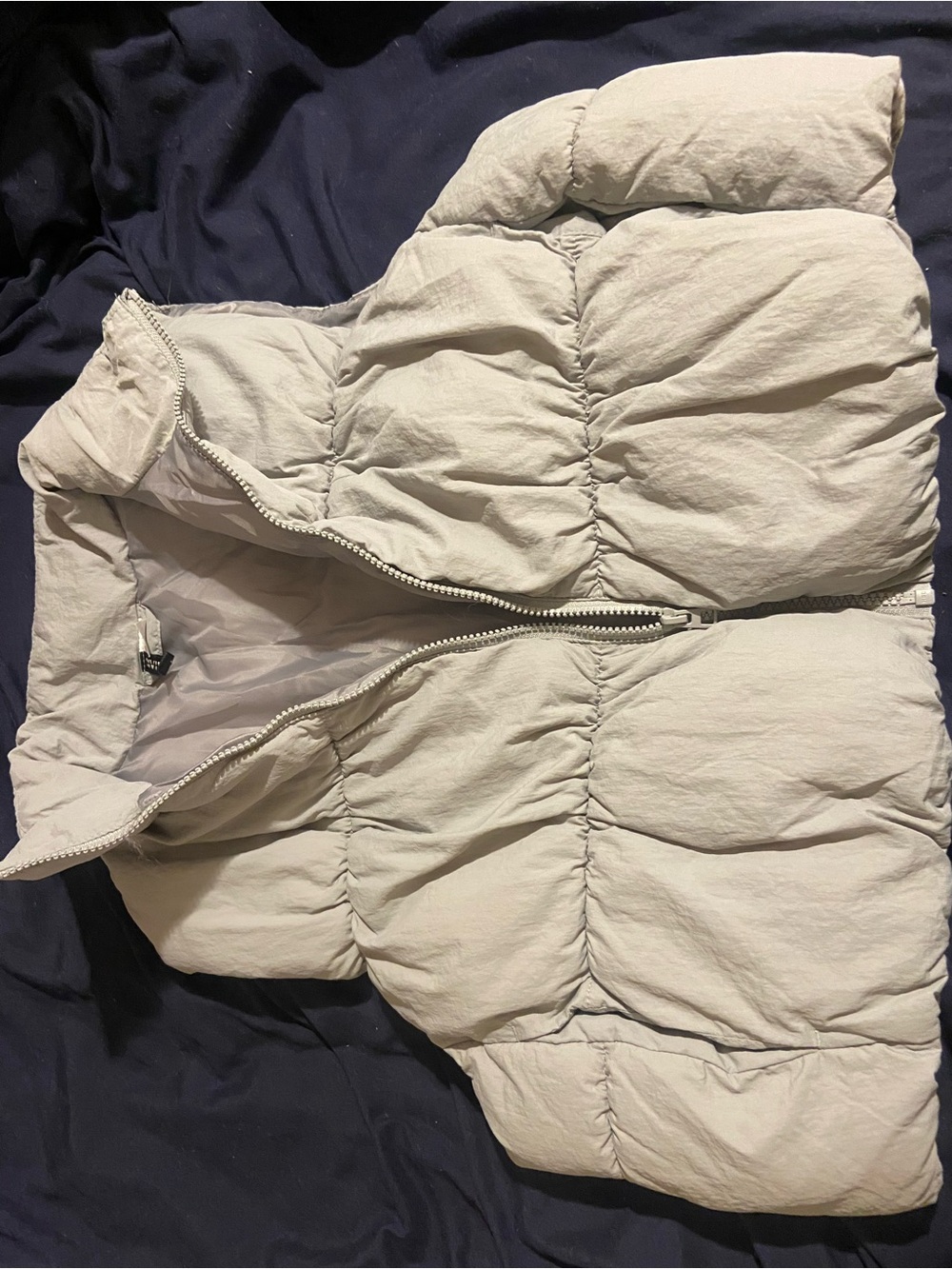 H&M Light Beige Puffer Vest
